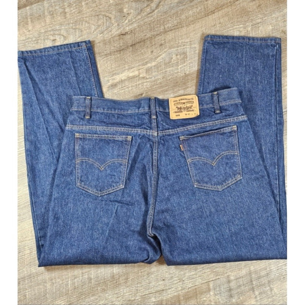 Vintage Levi's 505 Orange Tab Jeans Men's 40x30 Straight Leg 100% Cotton